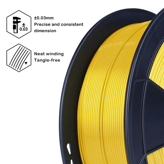 ZIRO PLA PRO Filament - Metal color, Bronze, 1kg, 1.75mm