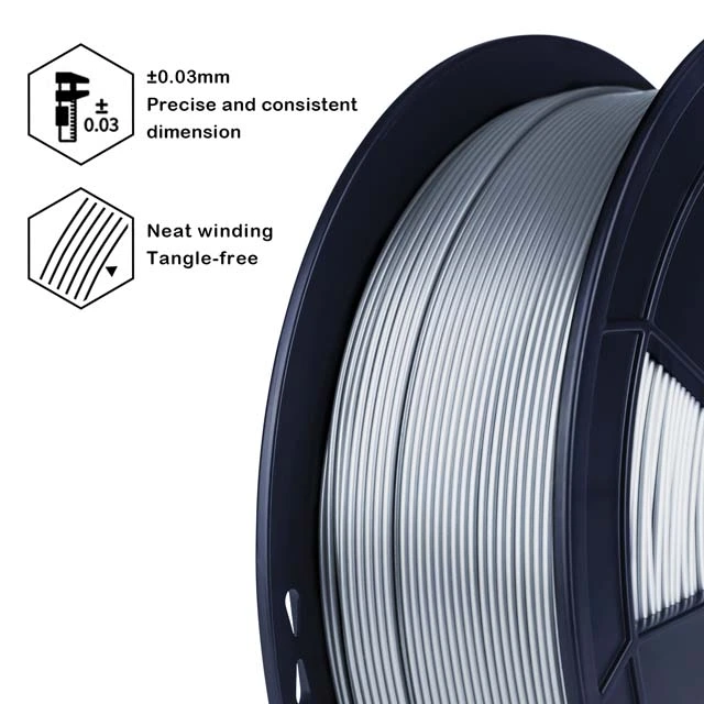 ZIRO PLA PRO Filament - Metal color, Gold, 1kg, 1.75mm