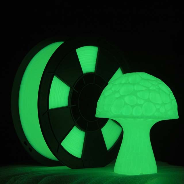 ZIRO Glow in Dark PLA Filament, GID Green, 1.75mm, 1kg