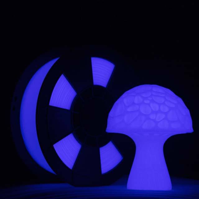 ZIRO Glow in Dark PLA Filament, GID Cyan, 1.75mm, 1kg