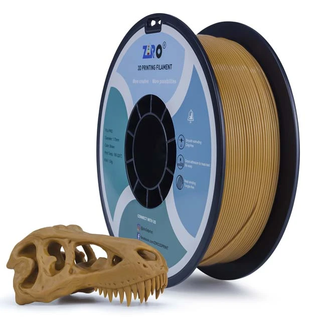 ZIRO PLA PRO Filament - Basic color, Brown, 1kg, 1.75mm