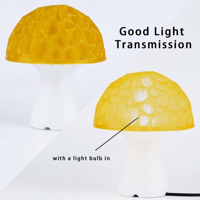 ZIRO PLA PRO Filament - Translucent colors, Translucent yellow, 1kg, 1.75mm