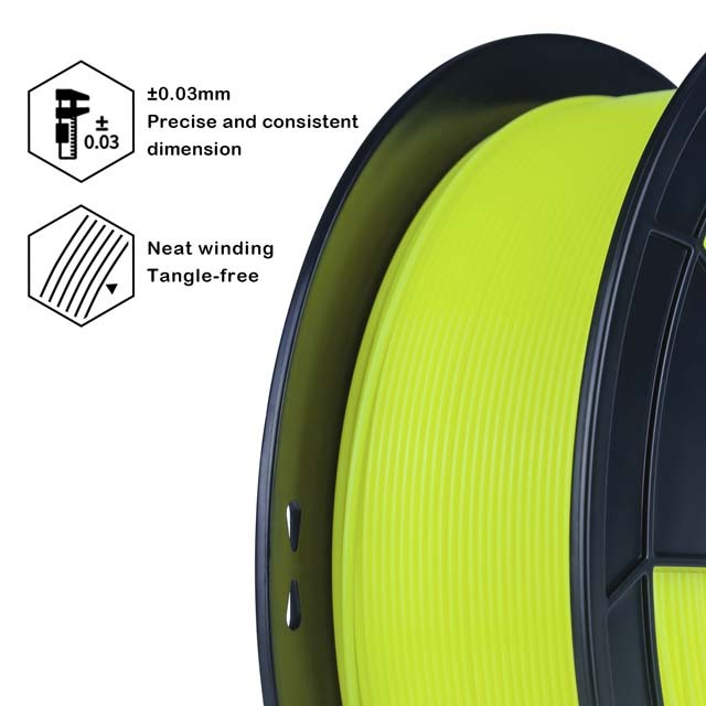 ZIRO PLA PRO Filament - Fluorescent color, Fluo-blue, 1kg, 1.75mm