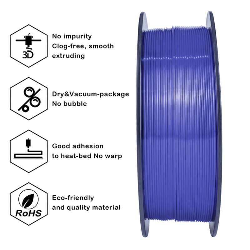 Silky PLA Filament - Violet, 1kg, 1.75mm