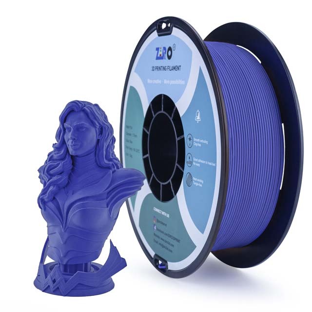 ZIRO Matte PLA Filament - Wood, 1kg, 1.75mm