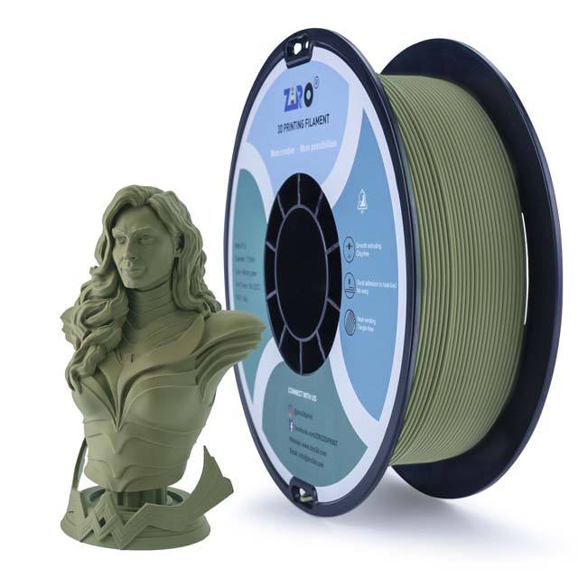 ZIRO Matte PLA Filament - Orange, 1kg, 1.75mm