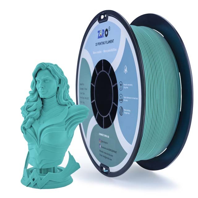 ZIRO Matte PLA Filament - Military green, 1kg, 1.75mm