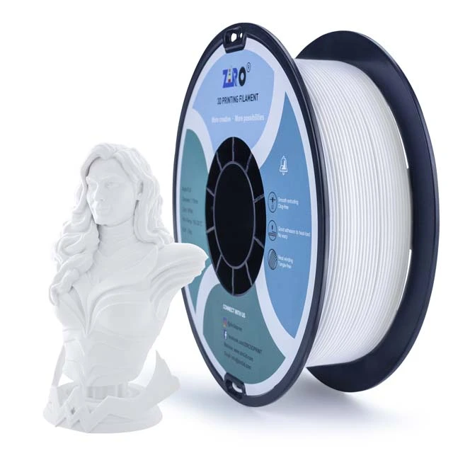 ZIRO Matte PLA Filament - Black, 1kg, 1.75mm