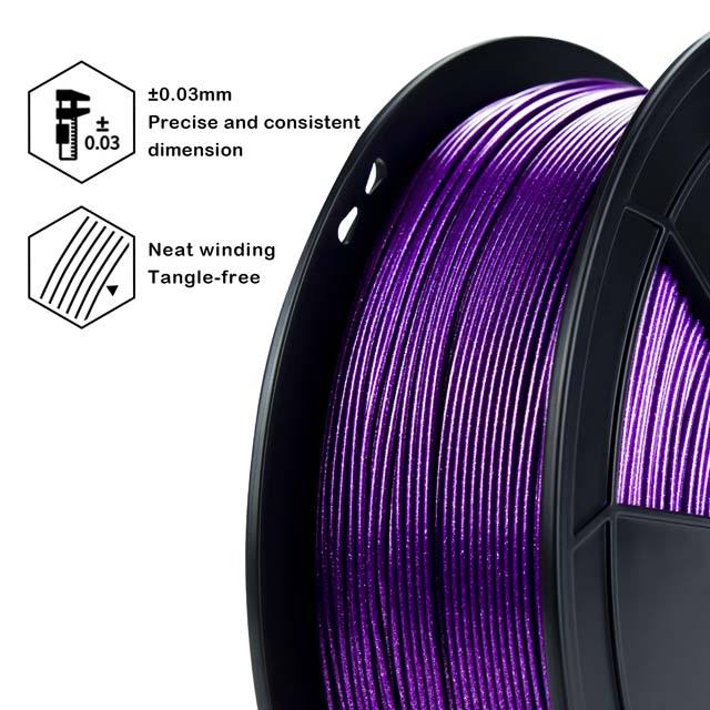 ZIRO Diamond PLA Filament - Purple, 1.75mm, 1kg