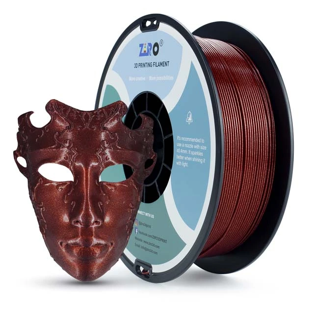 ZIRO Diamond PLA Filament - Red, 1.75mm, 1kg