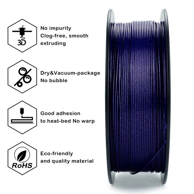 ZIRO Diamond PLA Filament - Purple, 1.75mm, 1kg