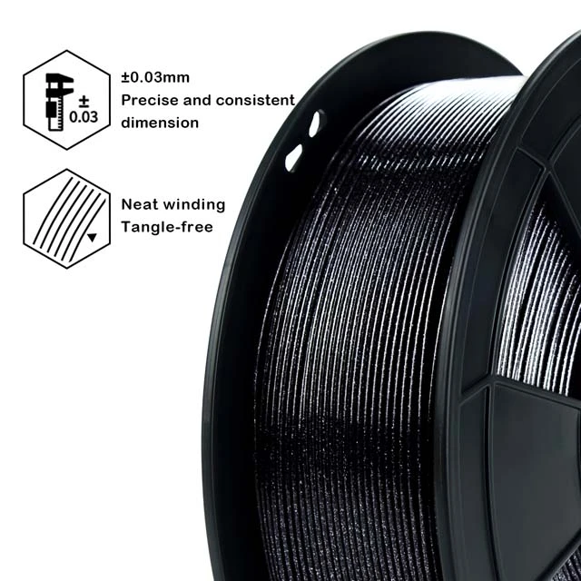 ZIRO Diamond PLA Filament - Black, 1.75mm, 1kg