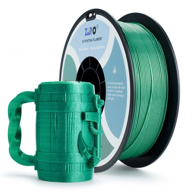 ZIRO Diamond PLA Filament - Blue, 1.75mm, 1kg