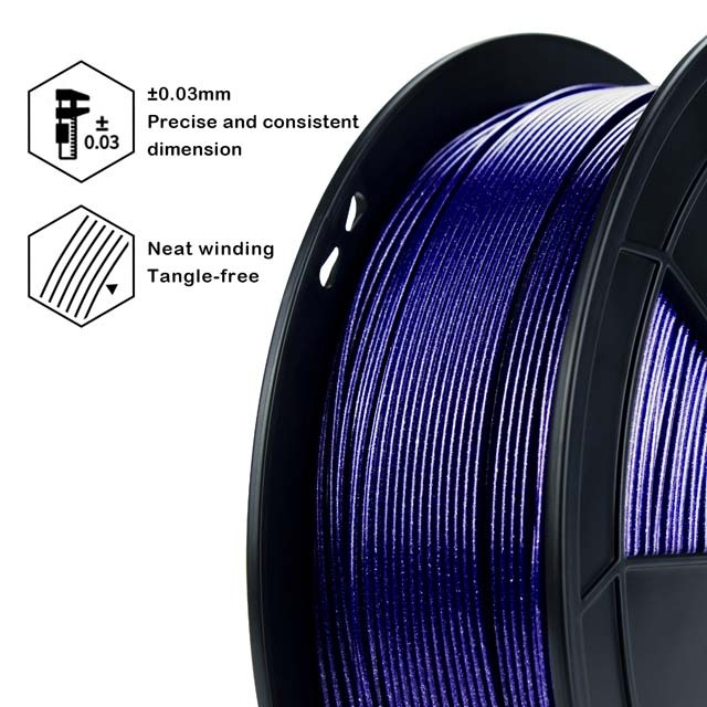 ZIRO Diamond PLA Filament - Blue, 1.75mm, 1kg