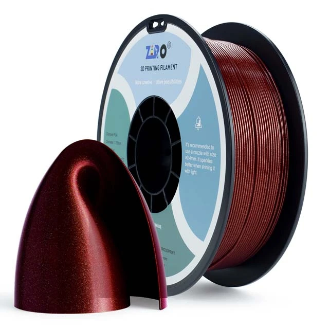 ZIRO Diamond PLA Filament - Red, 1.75mm, 1kg