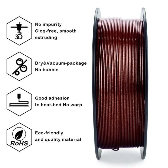 ZIRO Diamond PLA Filament - Red, 1.75mm, 1kg