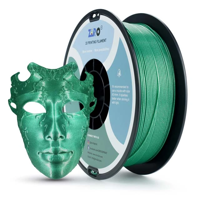 ZIRO Diamond PLA Filament - Green, 1.75mm, 1kg