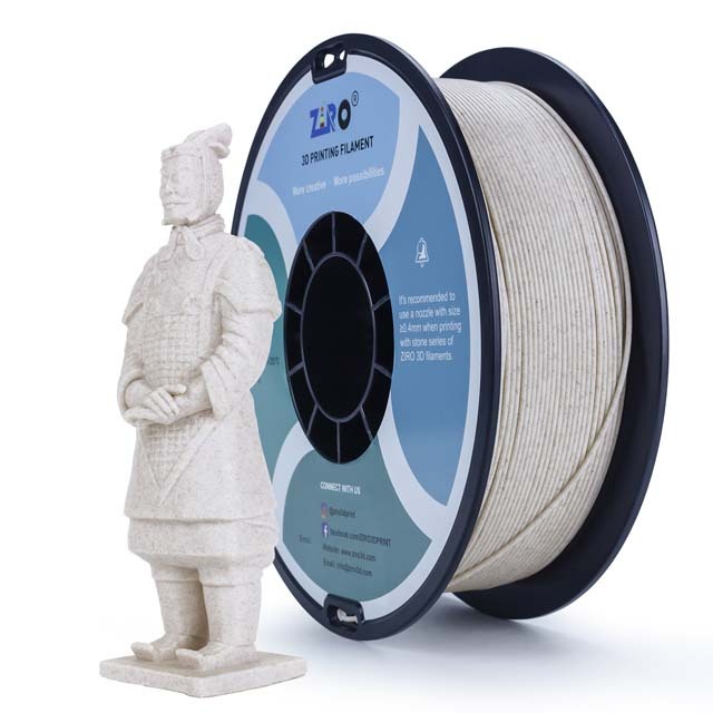 ZIRO Stone PLA Filament - Straw fiber PLA, 1kg, 1.75mm