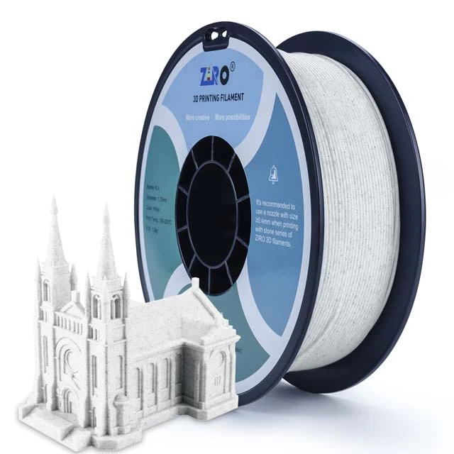 ZIRO Stone PLA Filament - Blue&White PLA, 1kg, 1.75mm