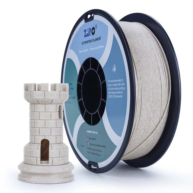 ZIRO Stone PLA Filament - Straw fiber PLA, 1kg, 1.75mm