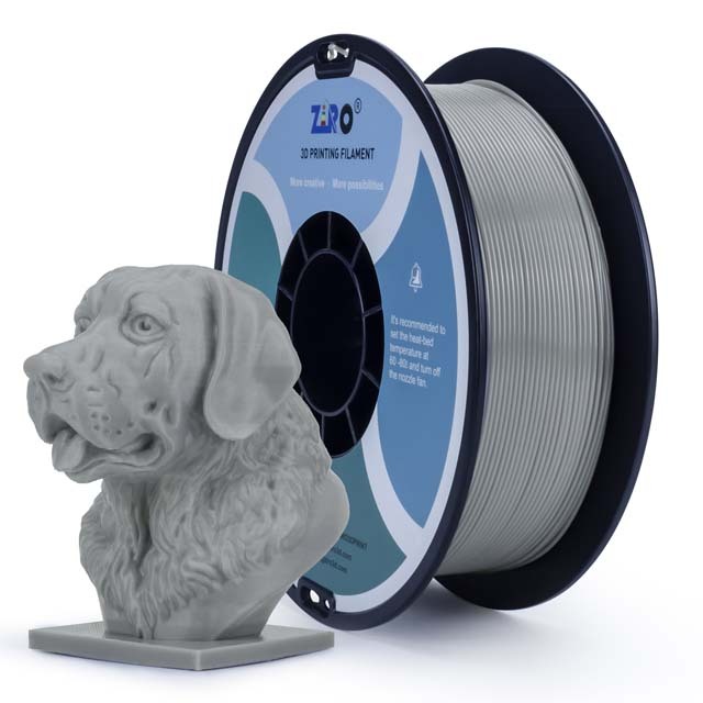 ZIRO PETG Filament - Silver, 1kg, 1.75mm