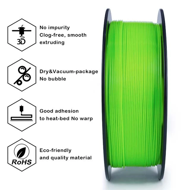 ZIRO PETG Filament - Green, 1kg, 1.75mm