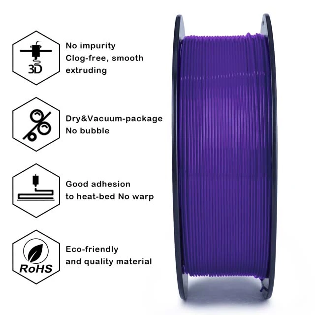 ZIRO PETG Filament - Purple, 1kg, 1.75mm