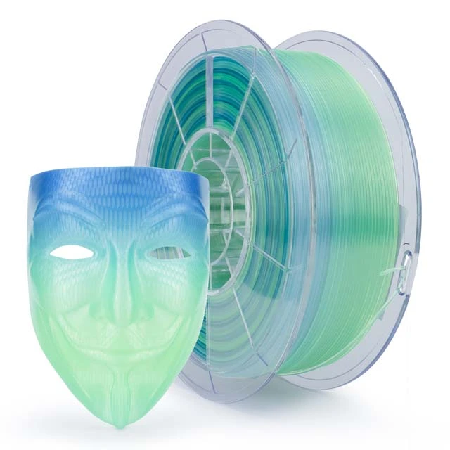 ZIRO Gradient Color Translucent PLA Filament - 1kg, 1.75mm, Season series - Summer