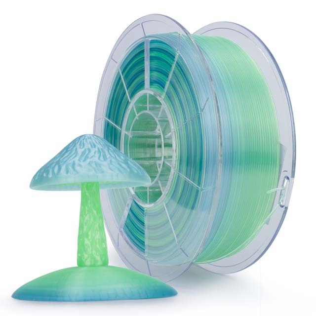 ZIRO Gradient Color Translucent PLA Filament - 1kg, 1.75mm, Season series - Summer