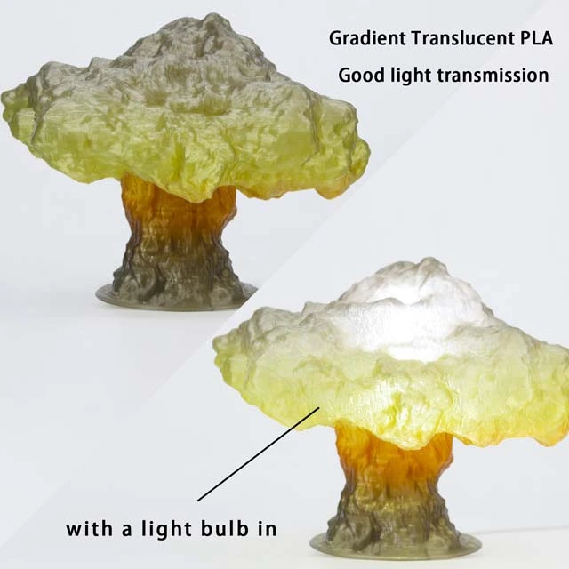 ZIRO Gradient Color Translucent PLA Filament - 1kg, 1.75mm, Season series - Spring