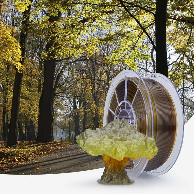 ZIRO Gradient Color Translucent PLA Filament - 1kg, 1.75mm, Season series - Spring