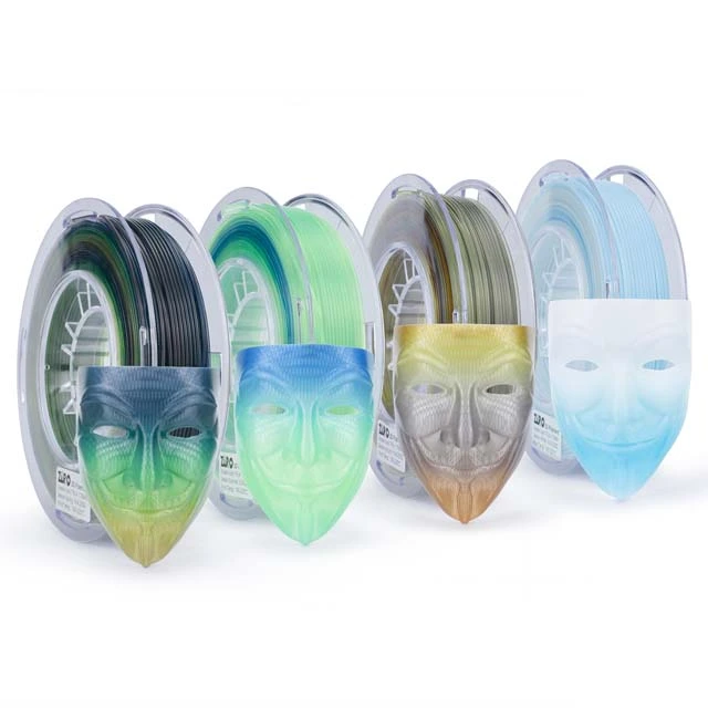 ZIRO Gradient Color Translucent PLA Filament - 1kg, 1.75mm, Season series - Spring