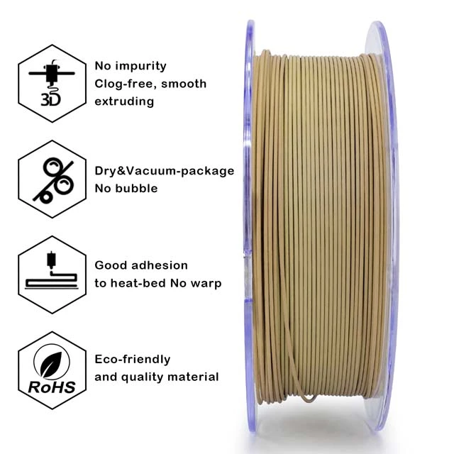 ZIRO Gradient Color Matte PLA Filament - 1kg, 1.75mm, Camouflage