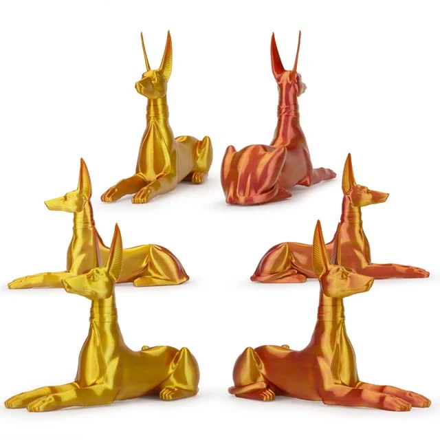 ZIRO Triple Color Co-extrusion Silky PLA Filament - 1kg, 1.75mm, Gold&Silver