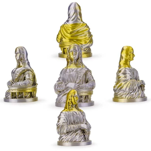 ZIRO Triple Color Co-extrusion Silky PLA Filament - 1kg, 1.75mm, Gold&Silver