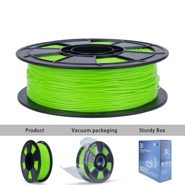 ZIRO Flexible TPU 95A Filament - 800g, 1.75mm, Green