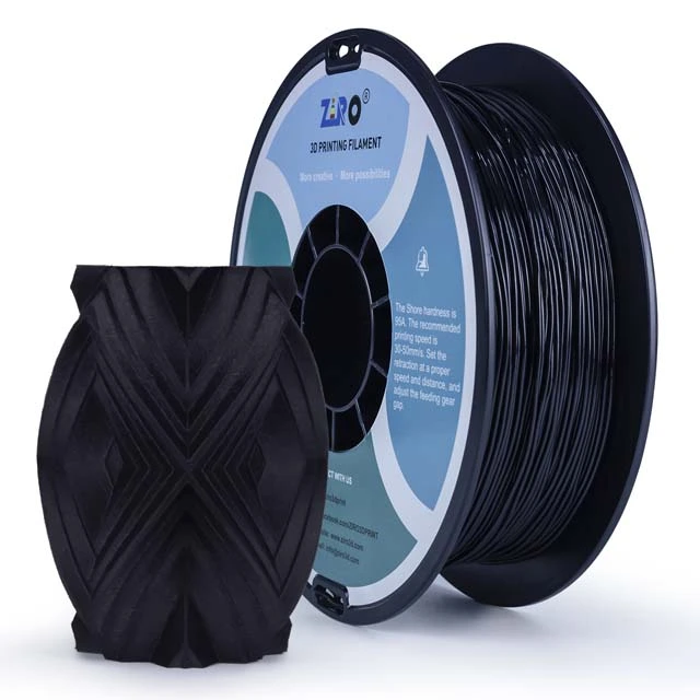 ZIRO Flexible TPU 95A Filament - 800g, 1.75mm, Red