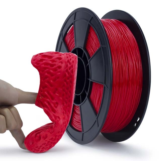 ZIRO Flexible TPU 95A Filament - 800g, 1.75mm, Black