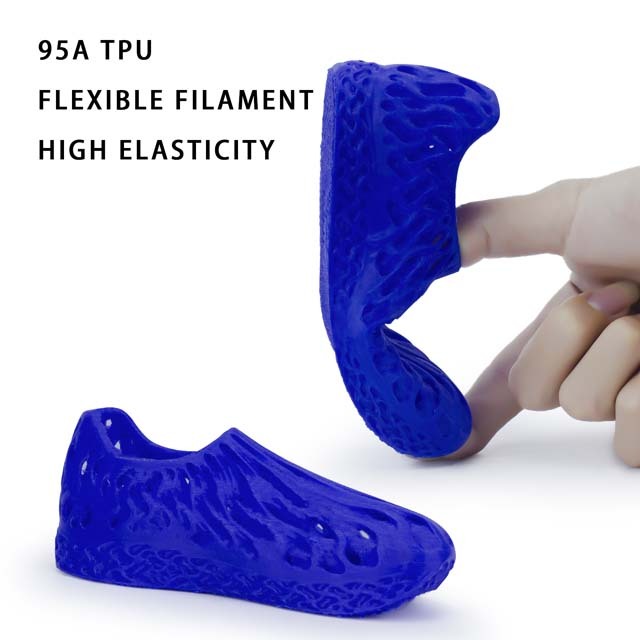 ZIRO Flexible TPU 95A Filament - 800g, 1.75mm, Blue