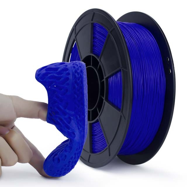 ZIRO Flexible TPU 95A Filament - 800g, 1.75mm, White