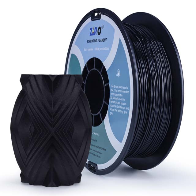 ZIRO Flexible TPU 95A Filament - 800g, 1.75mm, Yellow