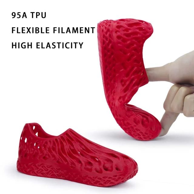 ZIRO Flexible TPU 95A Filament - 800g, 1.75mm, Red