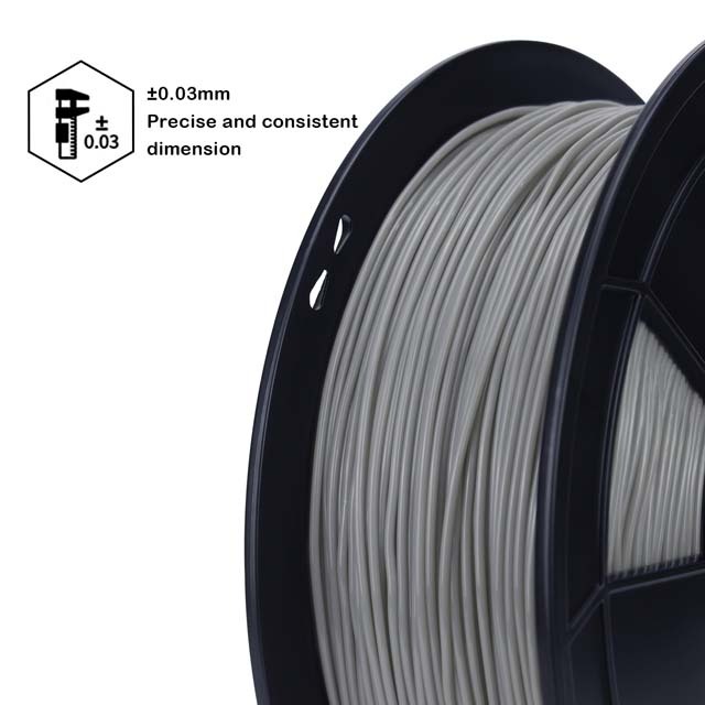 ZIRO Flexible TPU 95A Filament - 800g, 1.75mm, Gray