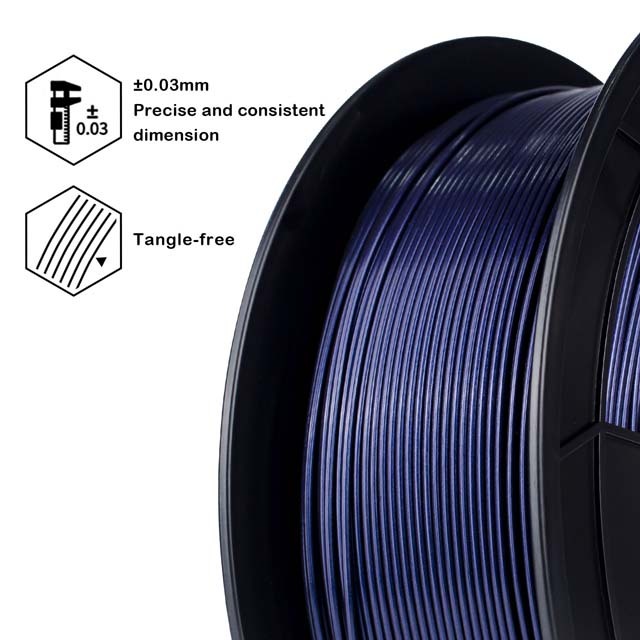 ZIRO Mystical PLA Filament, 1kg, 1.75mm, Midnight blue