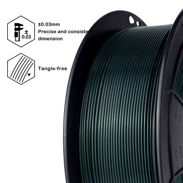 ZIRO Mystical PLA Filament, 1kg, 1.75mm, Midnight green