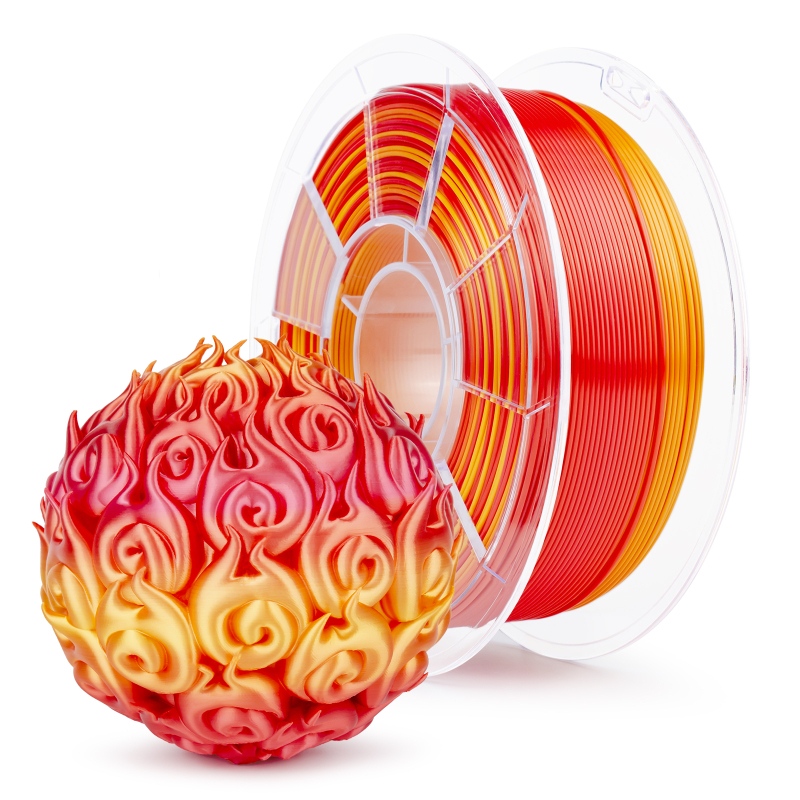 ZIRO Gradient (fast color transition) Silky PLA Filament - 1kg, 1.75mm, Personality - Passionate