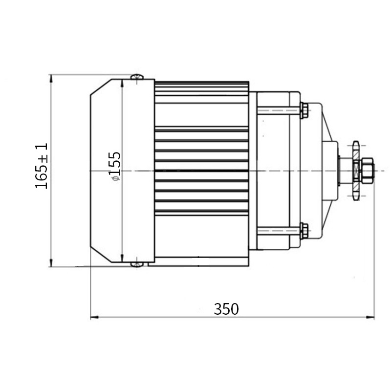Kunray BM1424ZXF BLDC Motor 48V-72V 1200W 1500W 2200W for Electric Bicycle Tricycle Light E-Car