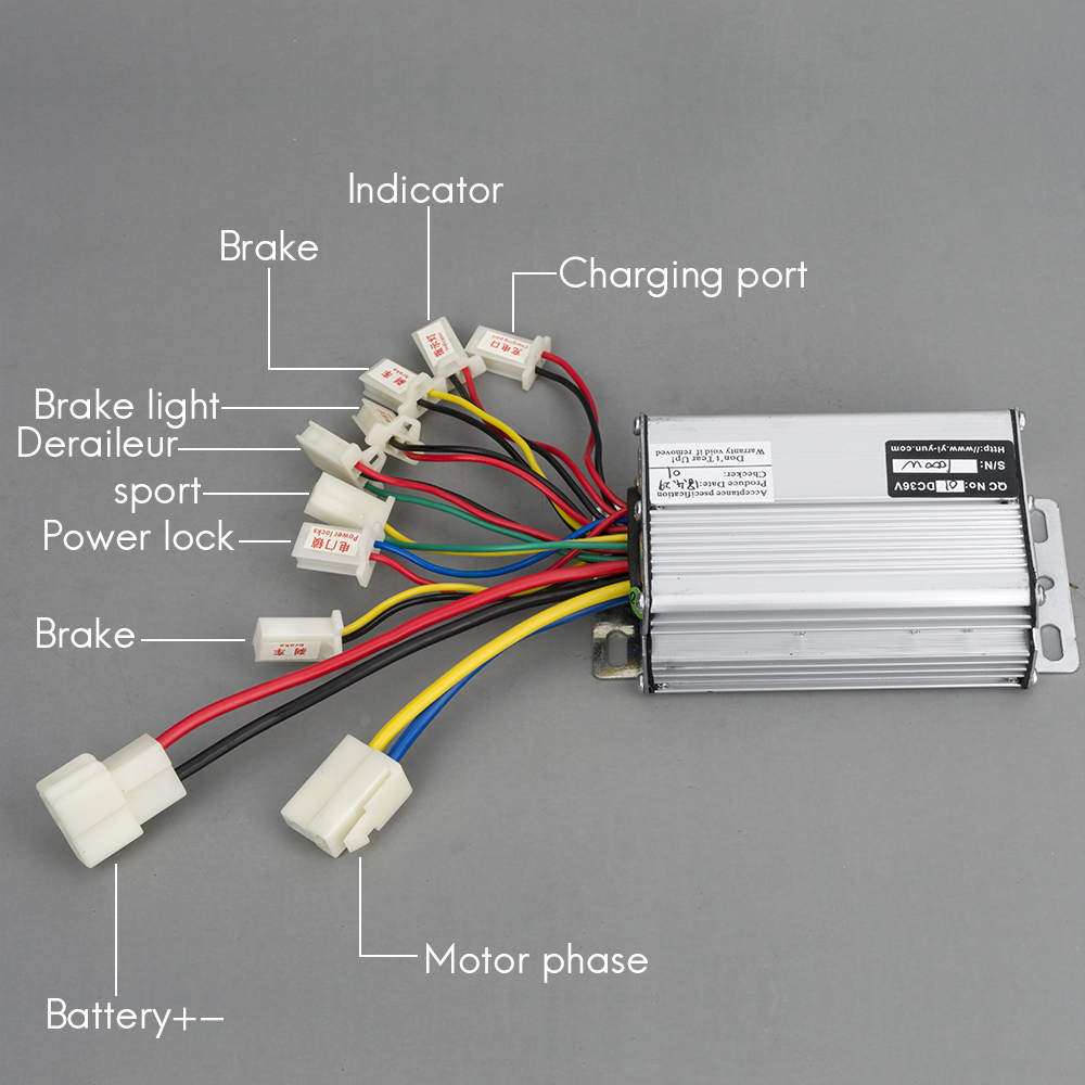 YIYUN YK31F 36V 48V 800W 1000W Brushed Controller Electric Bike Scooter Controller Motor Engine Part