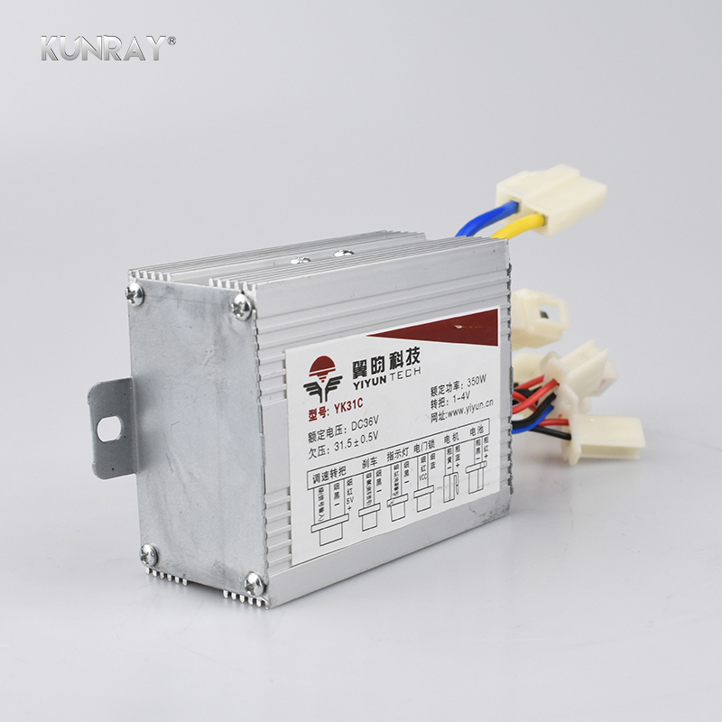 YIYUN YK31C Brush Speed Controller 24V 36V 48V 350W 500W 800W Electric Bicycle Scooter Controller