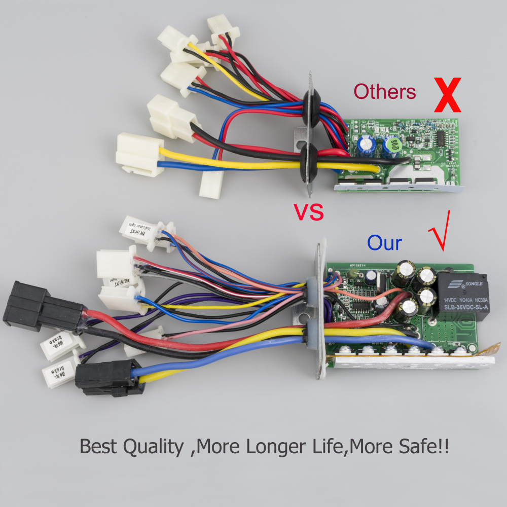 Kunray KR31F 24V 36V 48V 500W-1000W Brushed Controller for Electric Scooter Bicycle Motorcycle Accessories